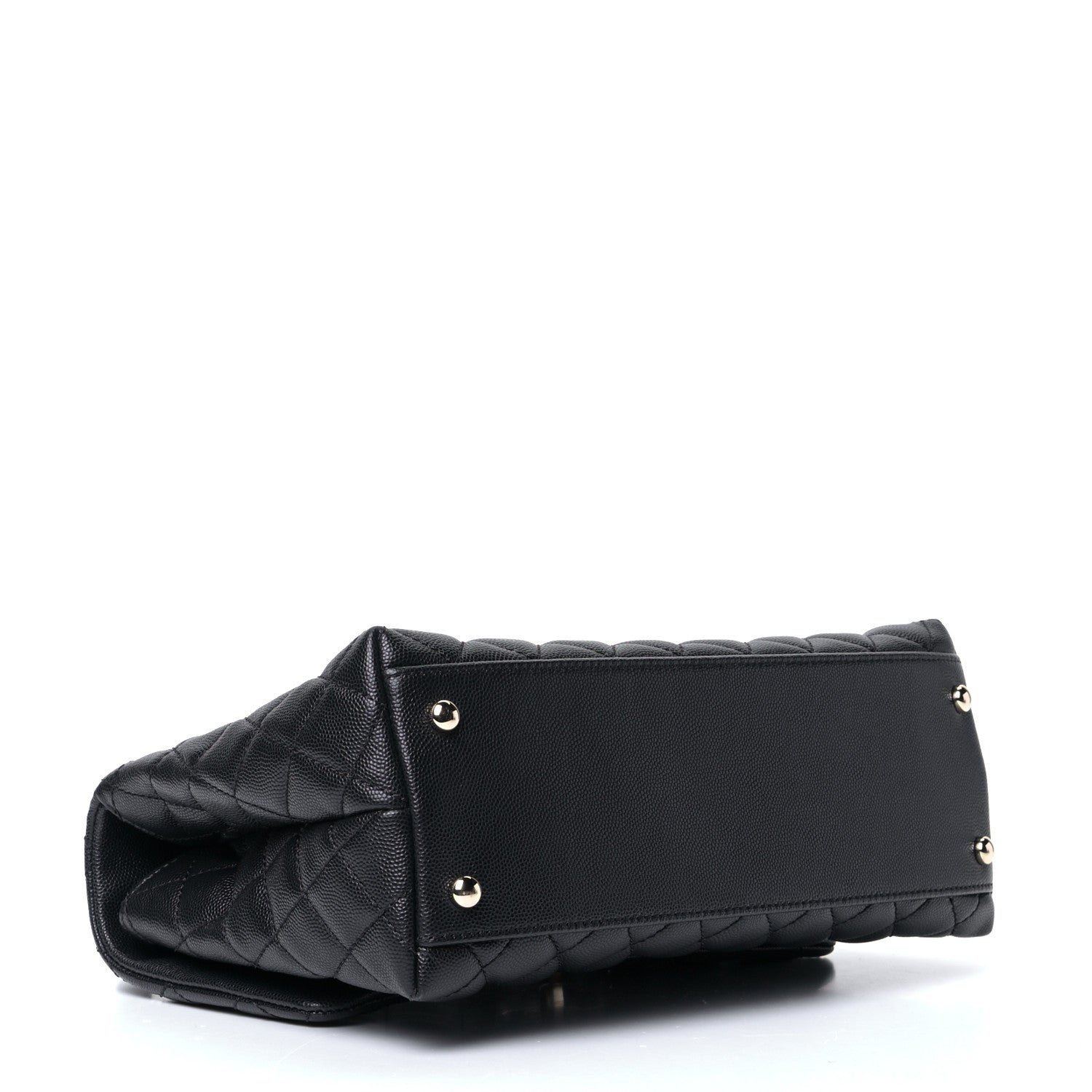 Chanel Caviar Quilted Small Coco Handle Flap Black 3 of 5