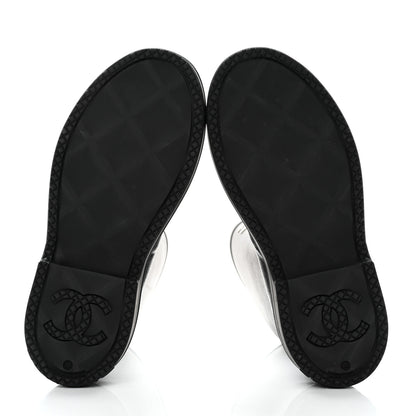 Chanel Caoutchouk CC High Boots 40 Black 5 of 8