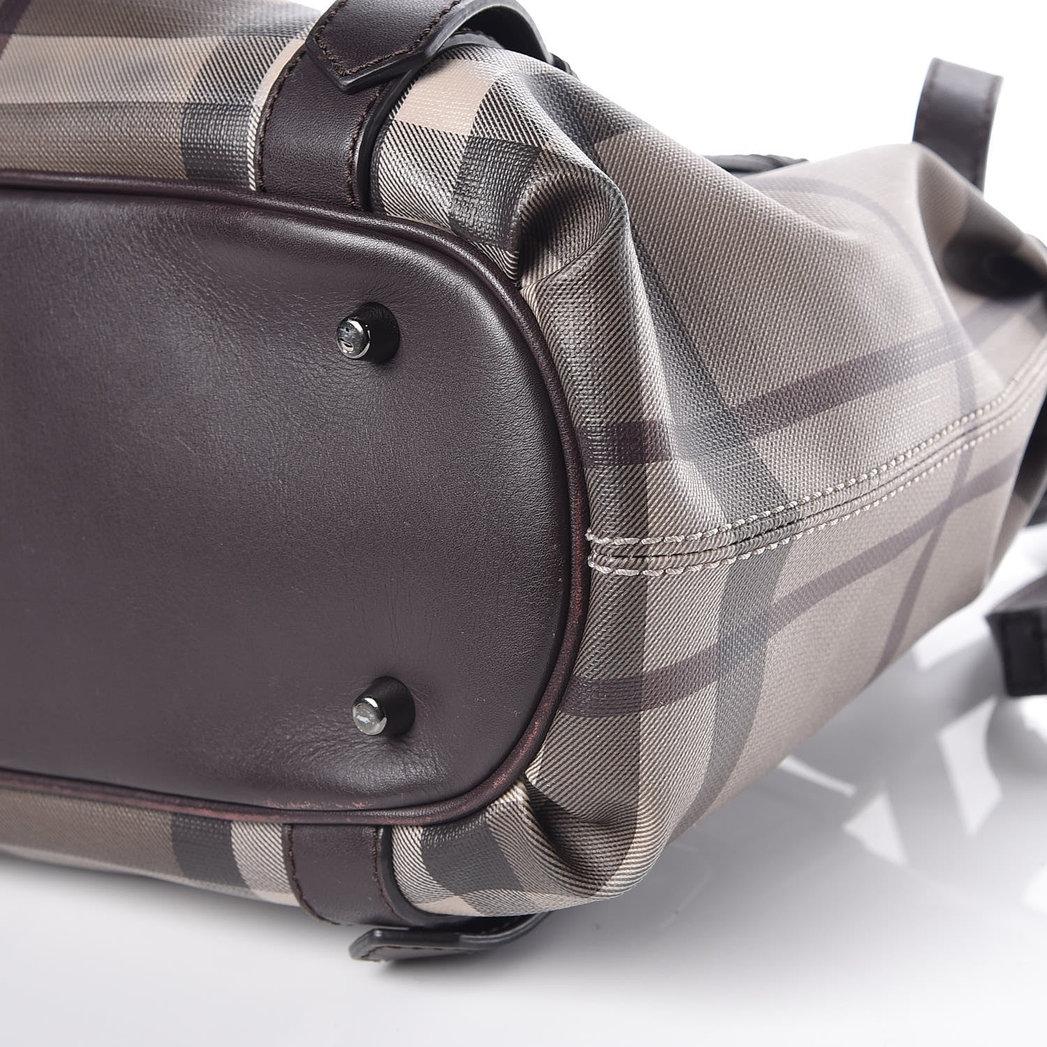 Burberry Smoked Check Small Northfield Tote Plum 12 of 20