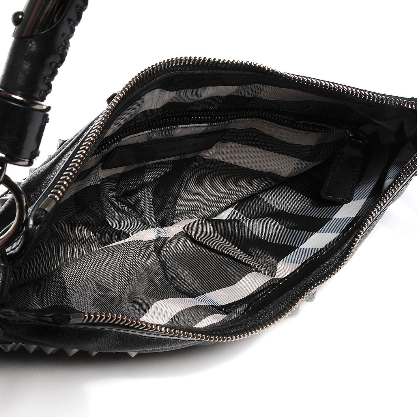 Lambskin Studded Sling Bag Black