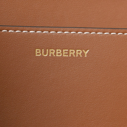 Burberry Giant Check Canvas Medium London Tote Taupe Brown 6 of 9
