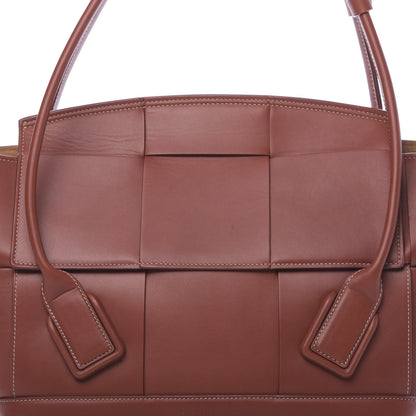 Bottega Veneta French Calfskin Maxi Intrecciato Medium Arco Rust 9 of 9