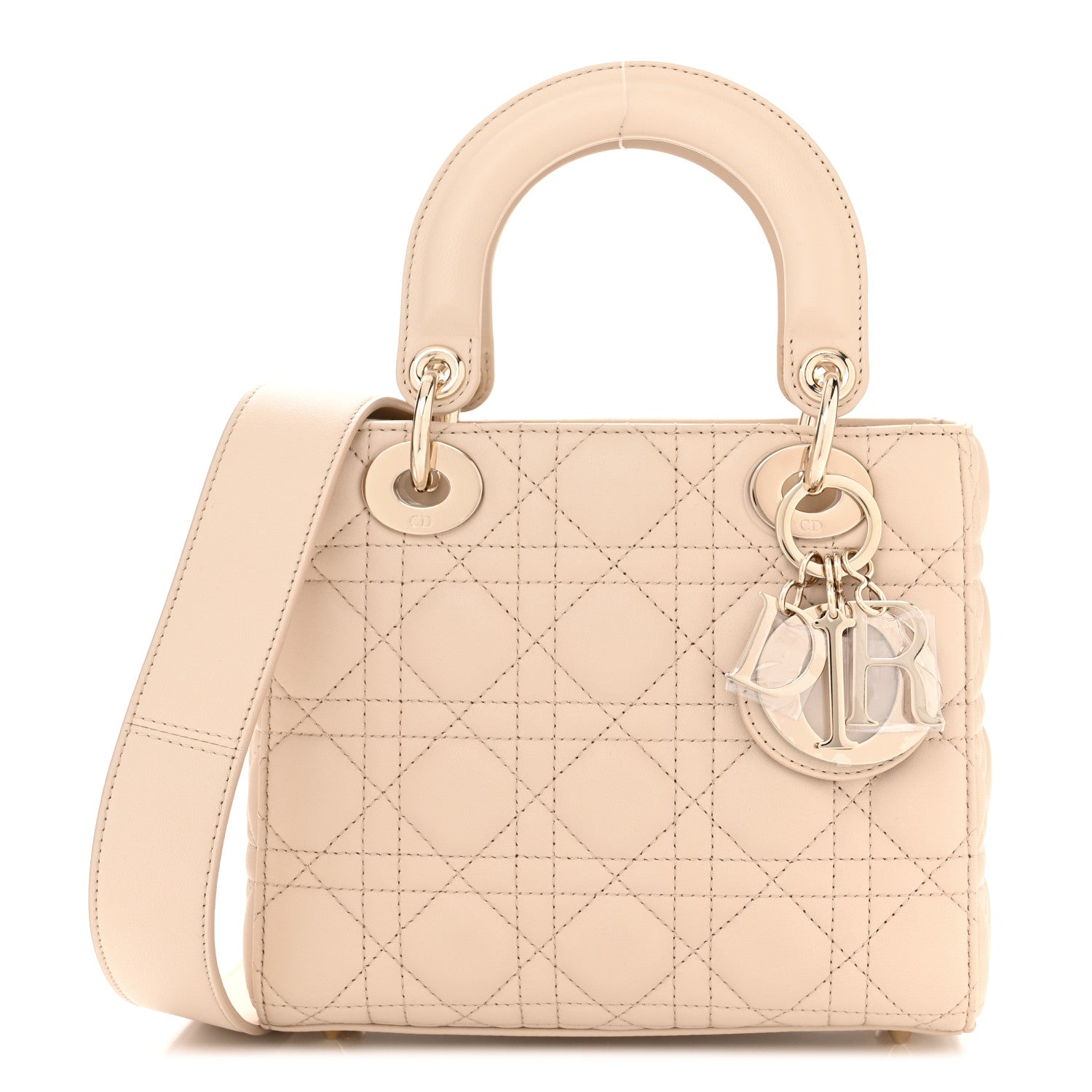 Christian Dior Lambskin Cannage Small My ABC Dior Lady Dior Beige 1 of 11