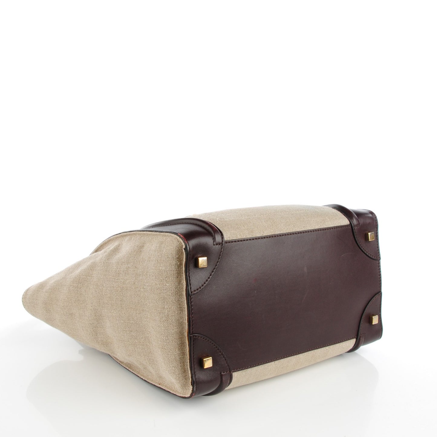 Linen Calfskin Mini Tri-Color Luggage