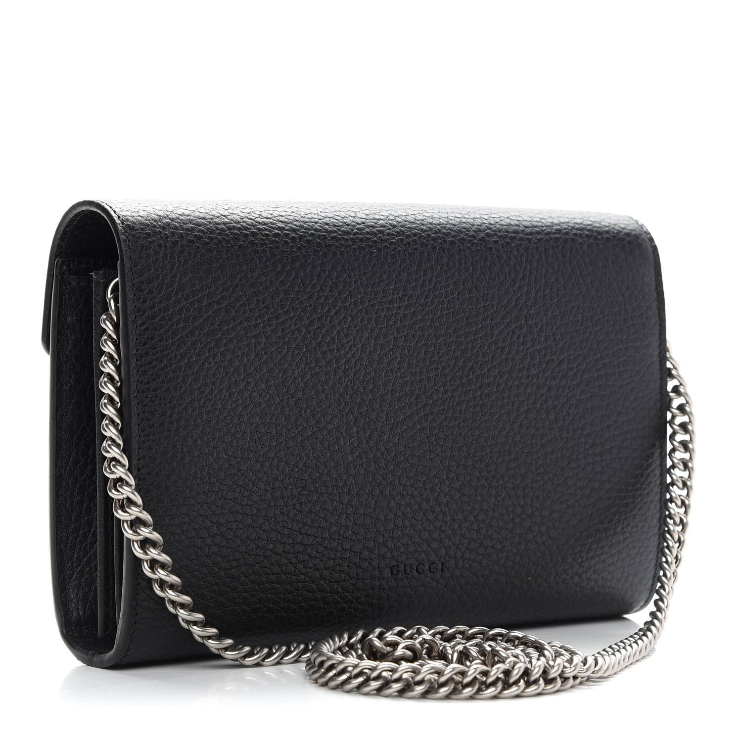 Saint Laurent GUCCI Calfskin Mini Dionysus Chain Wallet Black 3 of 11