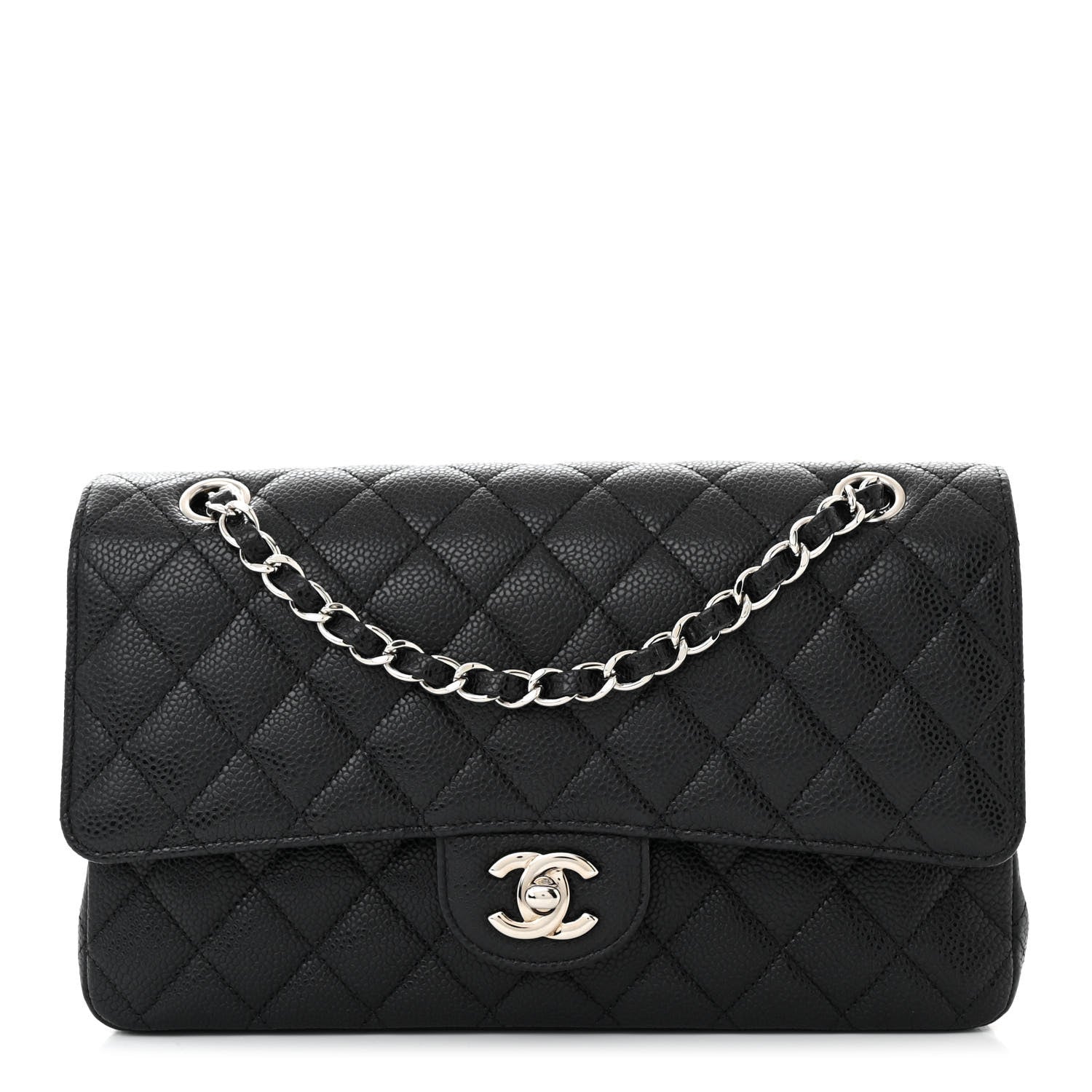 Chanel Caviar Quilted Medium Double Flap Black 1 of 10