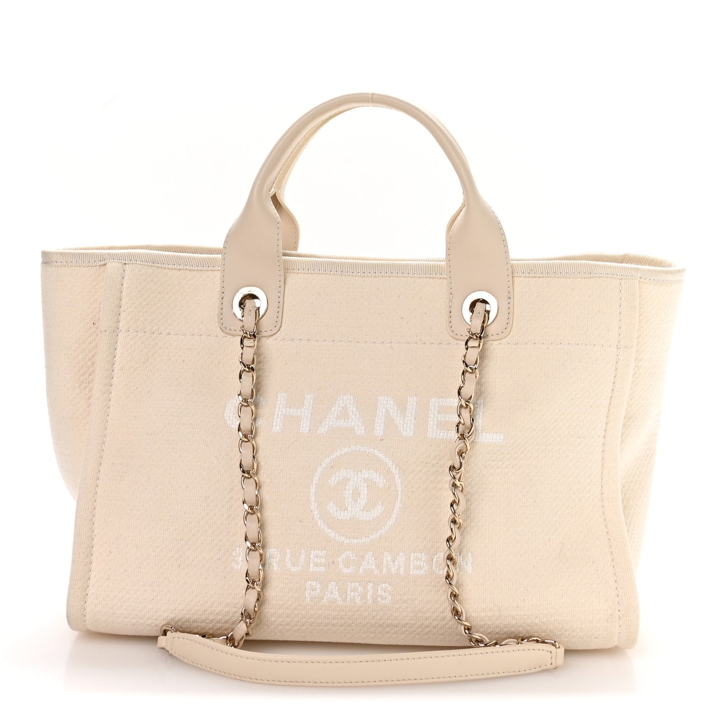 Mixed Fibers Small Deauville Tote White
