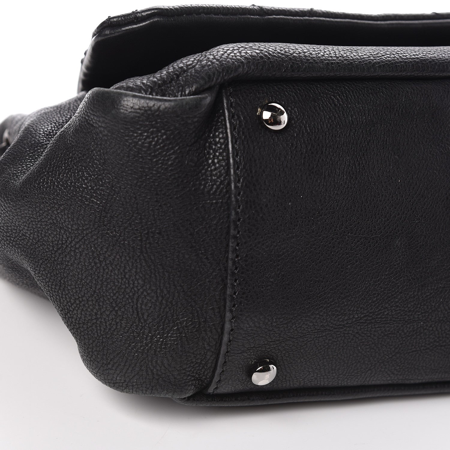 Chanel Calfskin Diamond Stitch Accordion Flap Black 10 of 11