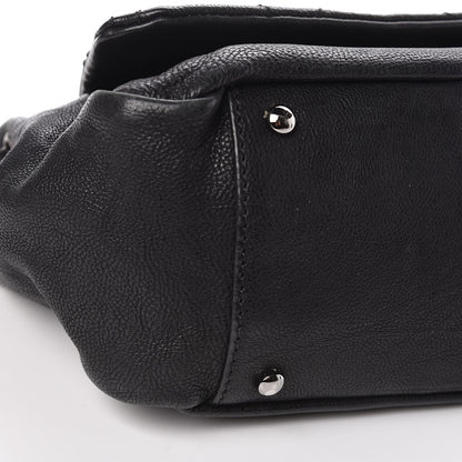 Chanel Calfskin Diamond Stitch Accordion Flap Black 10 of 11