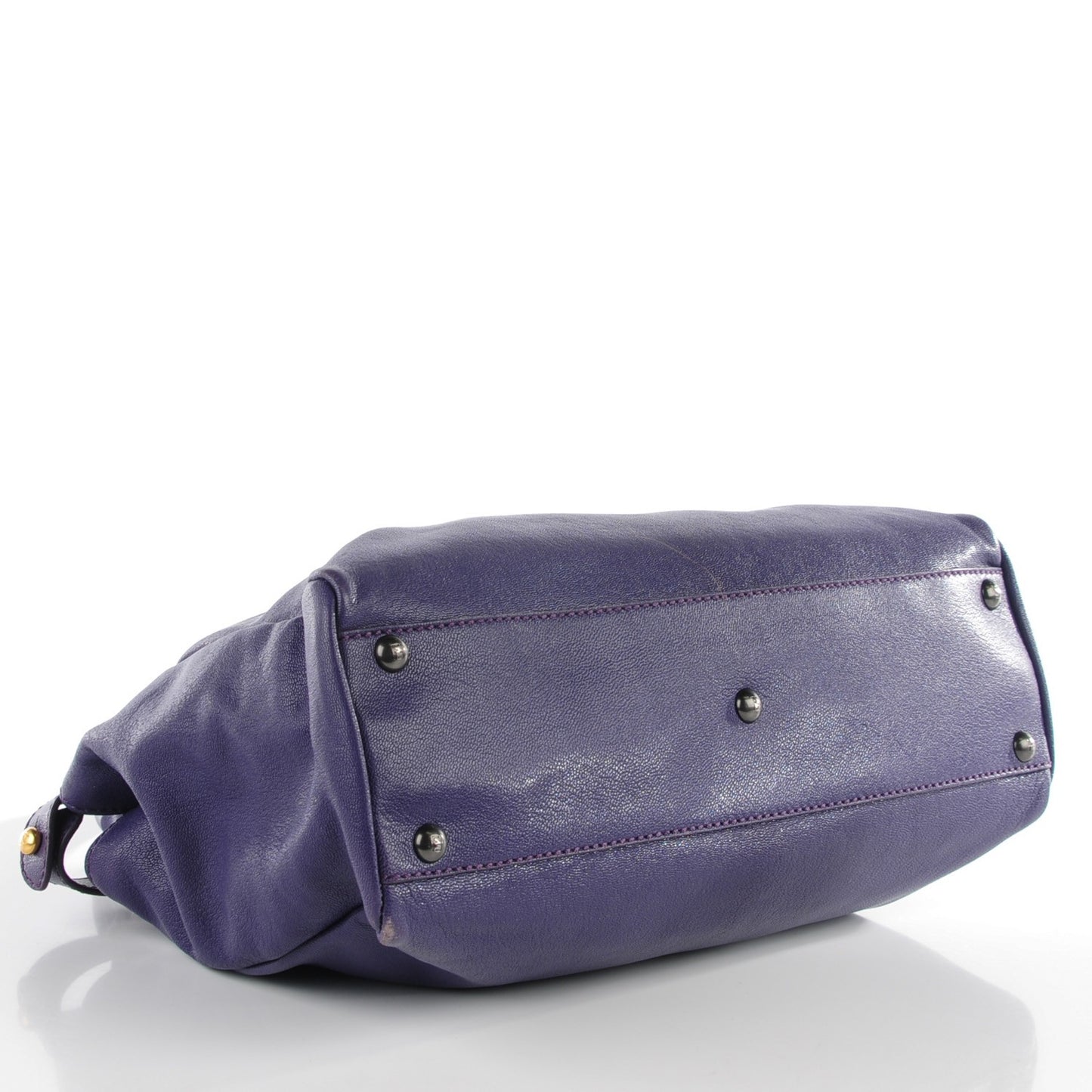 Goatskin Python Medium Peekaboo Iconic Satchel Violet