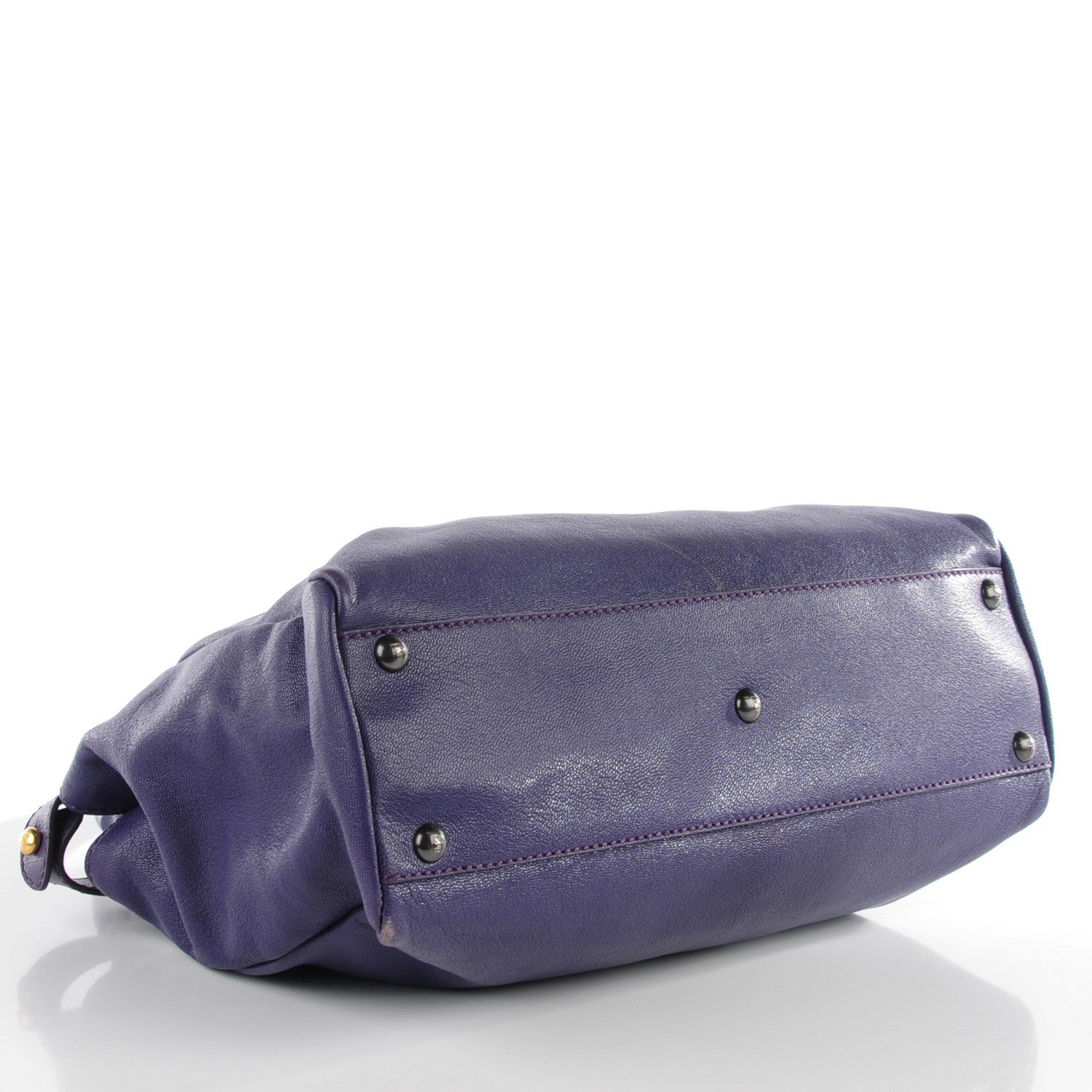 Fendi Goatskin Python Medium Peekaboo Iconic Satchel Violet 5 of 10