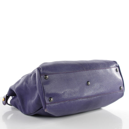 Fendi Goatskin Python Medium Peekaboo Iconic Satchel Violet 5 of 10