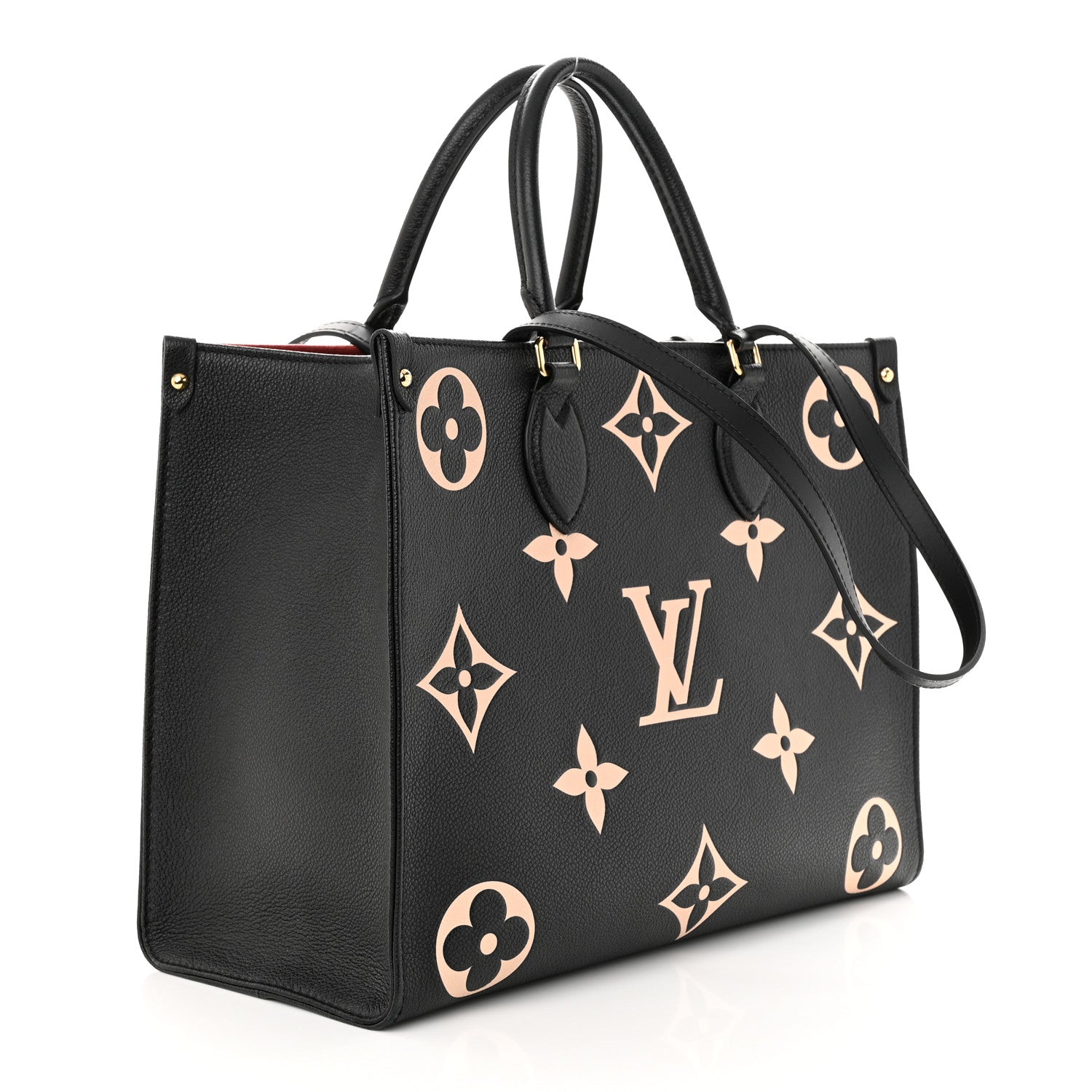 Louis Vuitton Empreinte Monogram Giant Onthego MM Black Beige 3 of 12