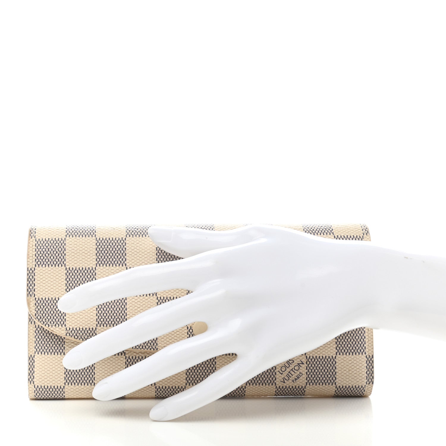 Louis Vuitton Damier Azur Emilie Wallet 2 of 7