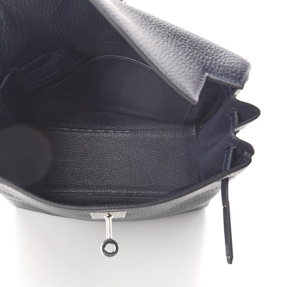 Hermes Taurillon Clemence Kelly Ado Backpack Bleu Nuit 5 of 10