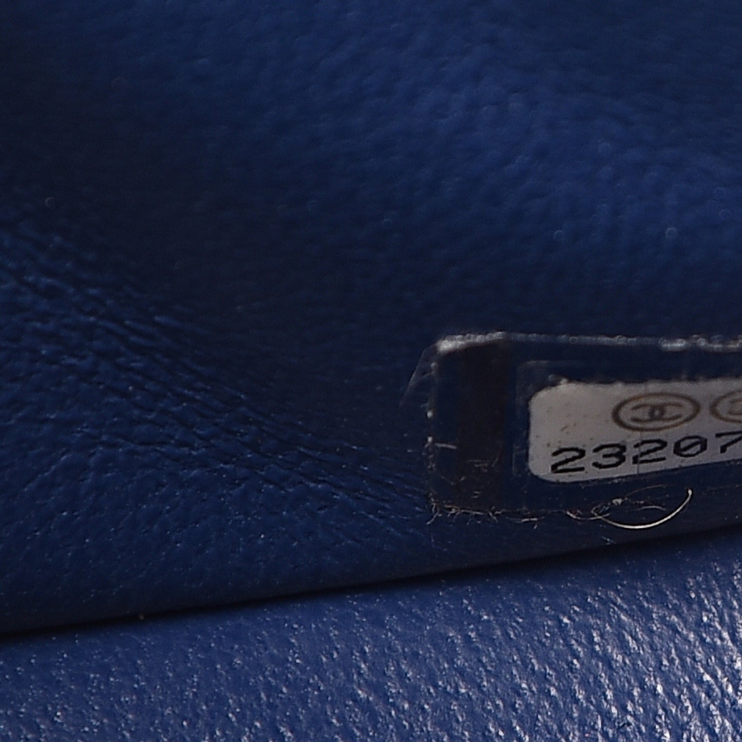 Lambskin Quilted Mini Rectangular Flap Dark Blue