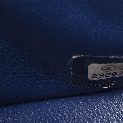 Chanel Lambskin Quilted Mini Rectangular Flap Dark Blue 7 of 15