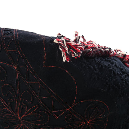 Christian Louboutin Cotton Embroidered Portugaba Black 14 of 15