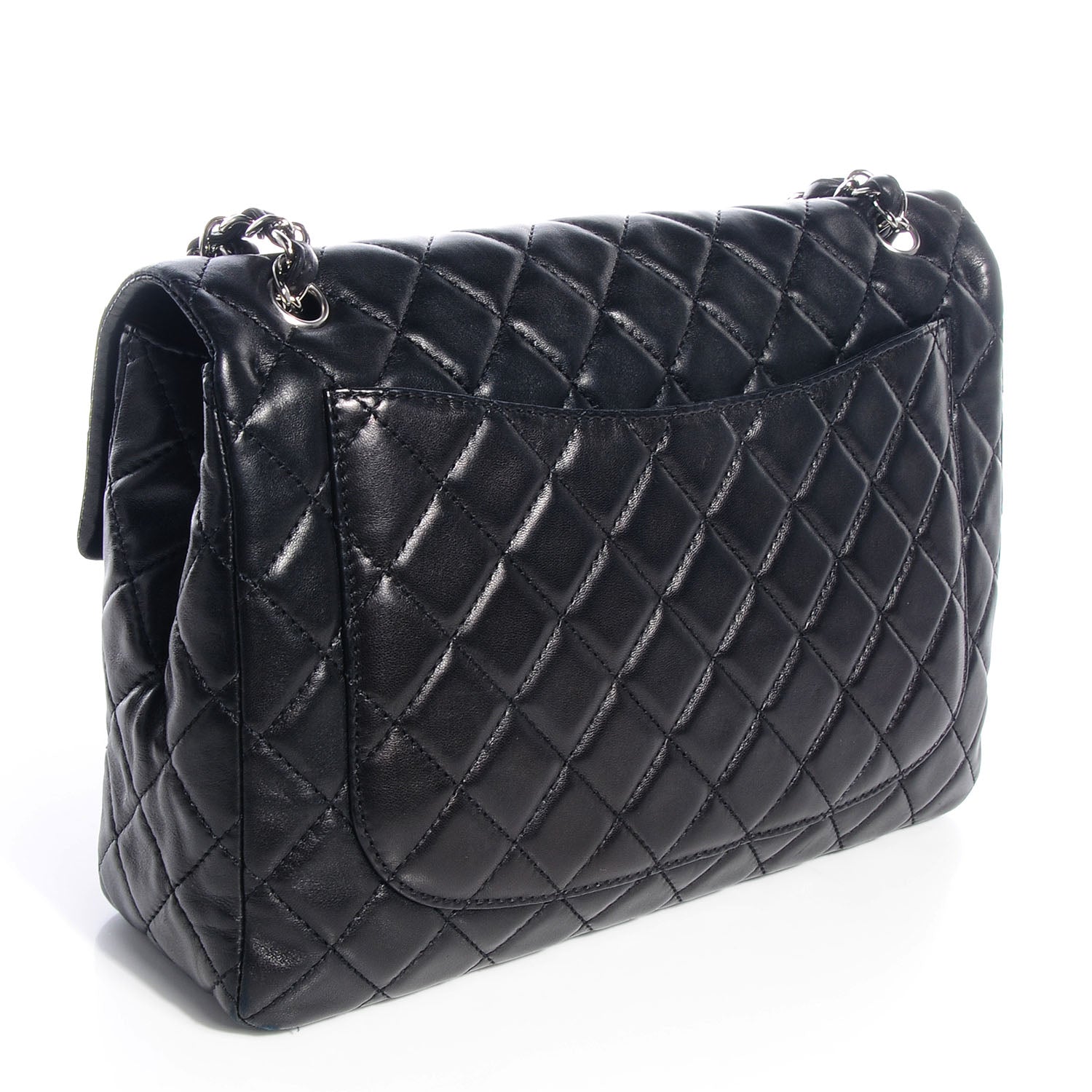 Chanel Lambskin Maxi Single Flap Black 3 of 9