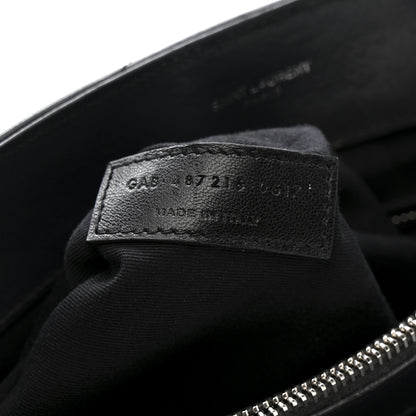 Saint Laurent Calfskin Y Quilted Monogram Medium Loulou Chain Satchel Storm 8 of 16