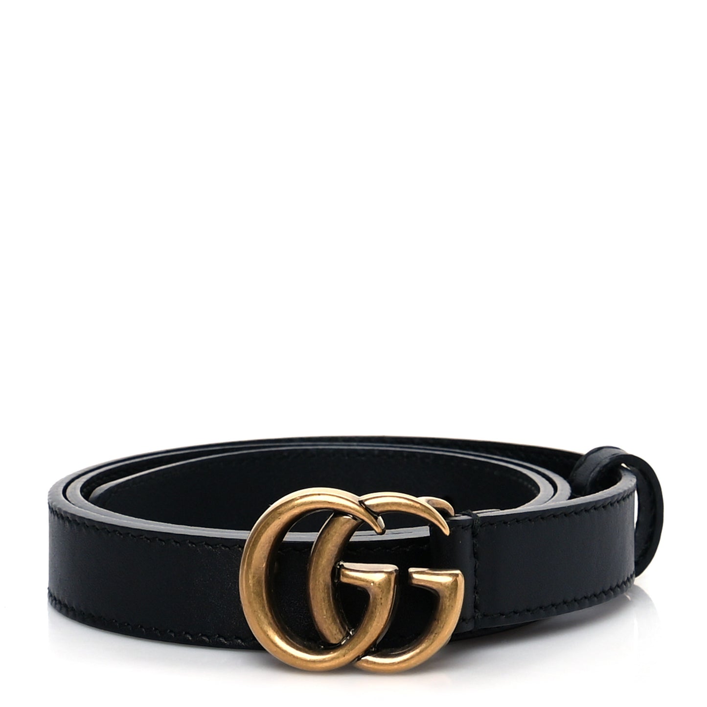 Calfskin Double G 20mm Belt 70 28 Black