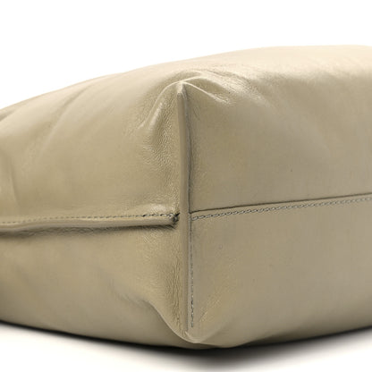 Loewe Shiny Nappa Lambskin Puffer Flamenco Knot Clutch Clay Green 10 of 11