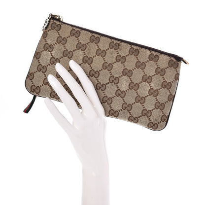 Gucci Monogram Jolicoeur Pochette Brown 2 of 8