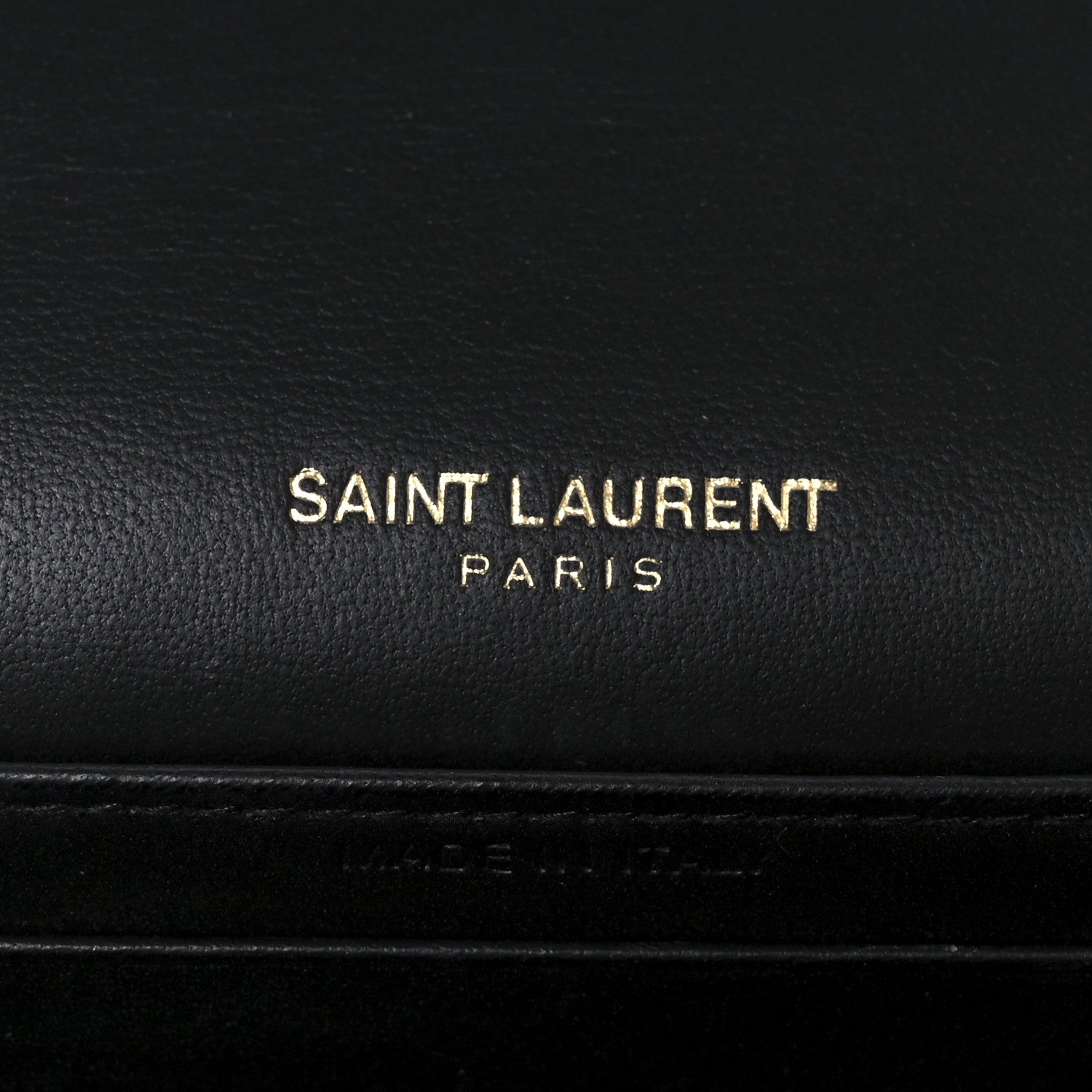 Saint Laurent Snakeskin Monogram Sunset Chain Wallet Black Gold Silver 6 of 11