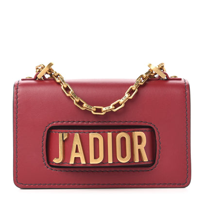 Christian Dior Calfskin Mini J'Adior Chain Flap Bag Red 1 of 10
