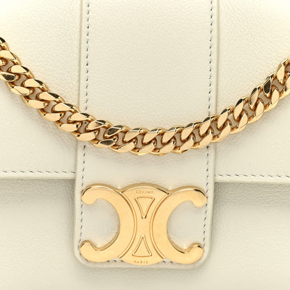 Celine Supple Calfskin Teen Victoire White 7 of 9