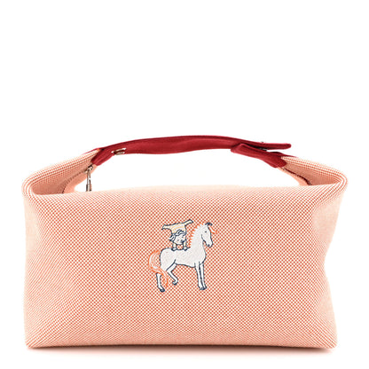 Hermes Canvas Large Bride-A-Brac Cabriole Case Terracotta 1 of 10