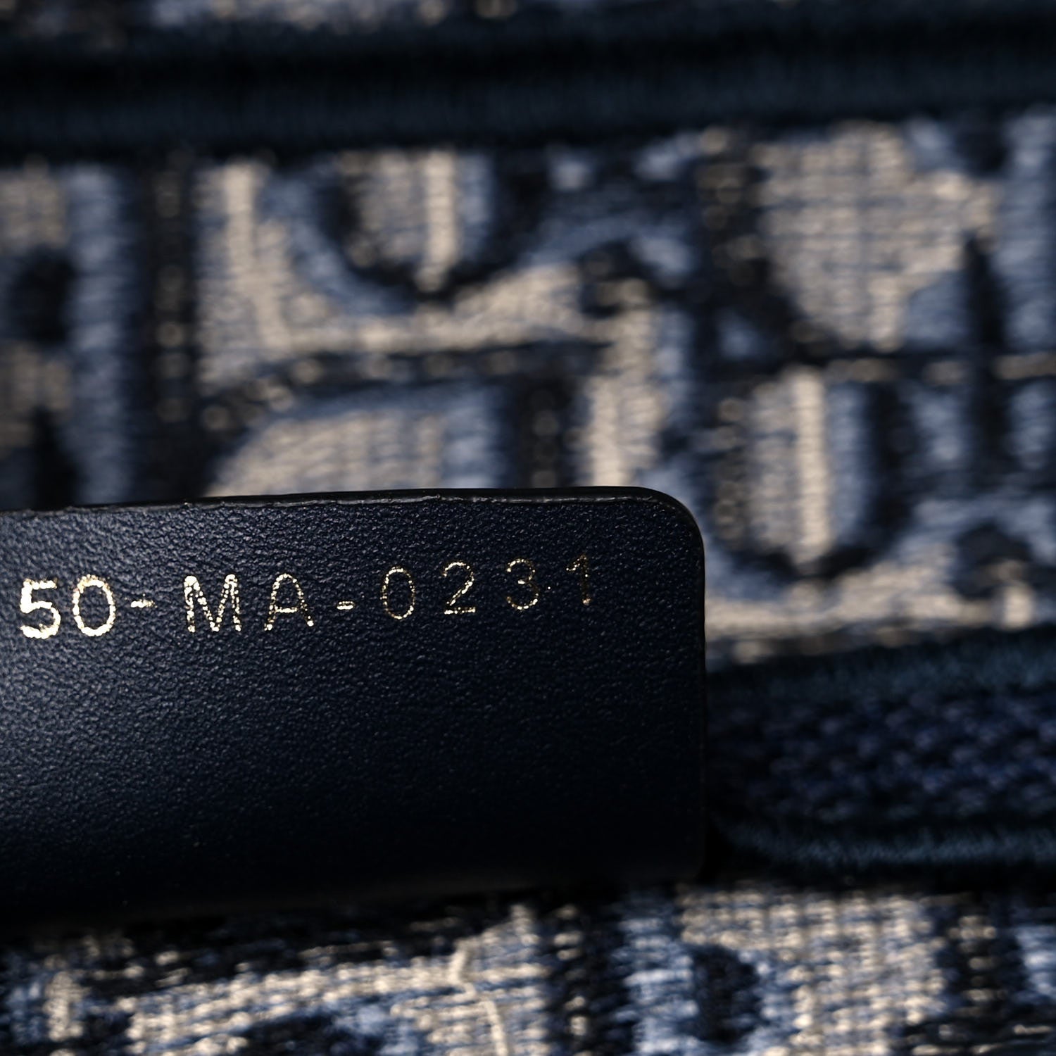 Christian Dior Oblique Embroidered Saddle Bag Blue 7 of 13