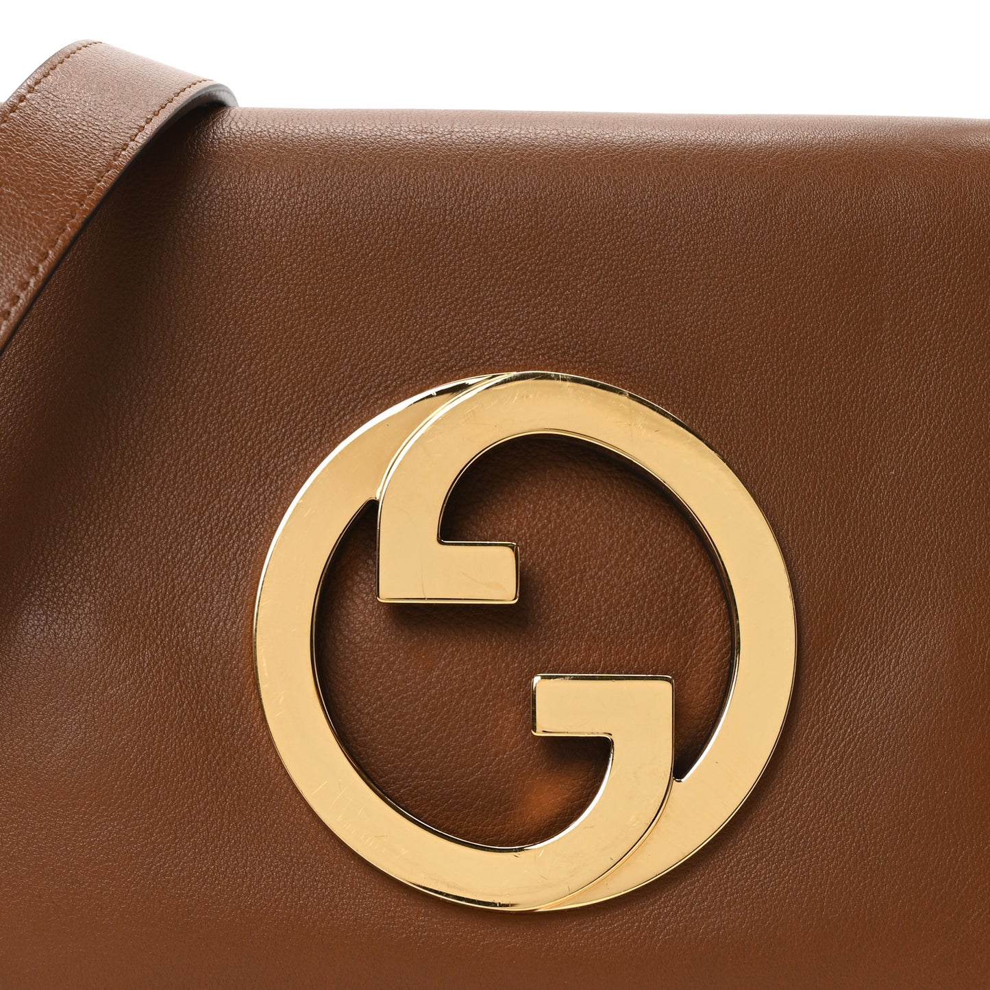 Roxy Calfskin Blondie Chain Shoulder Flap Bag Cuir