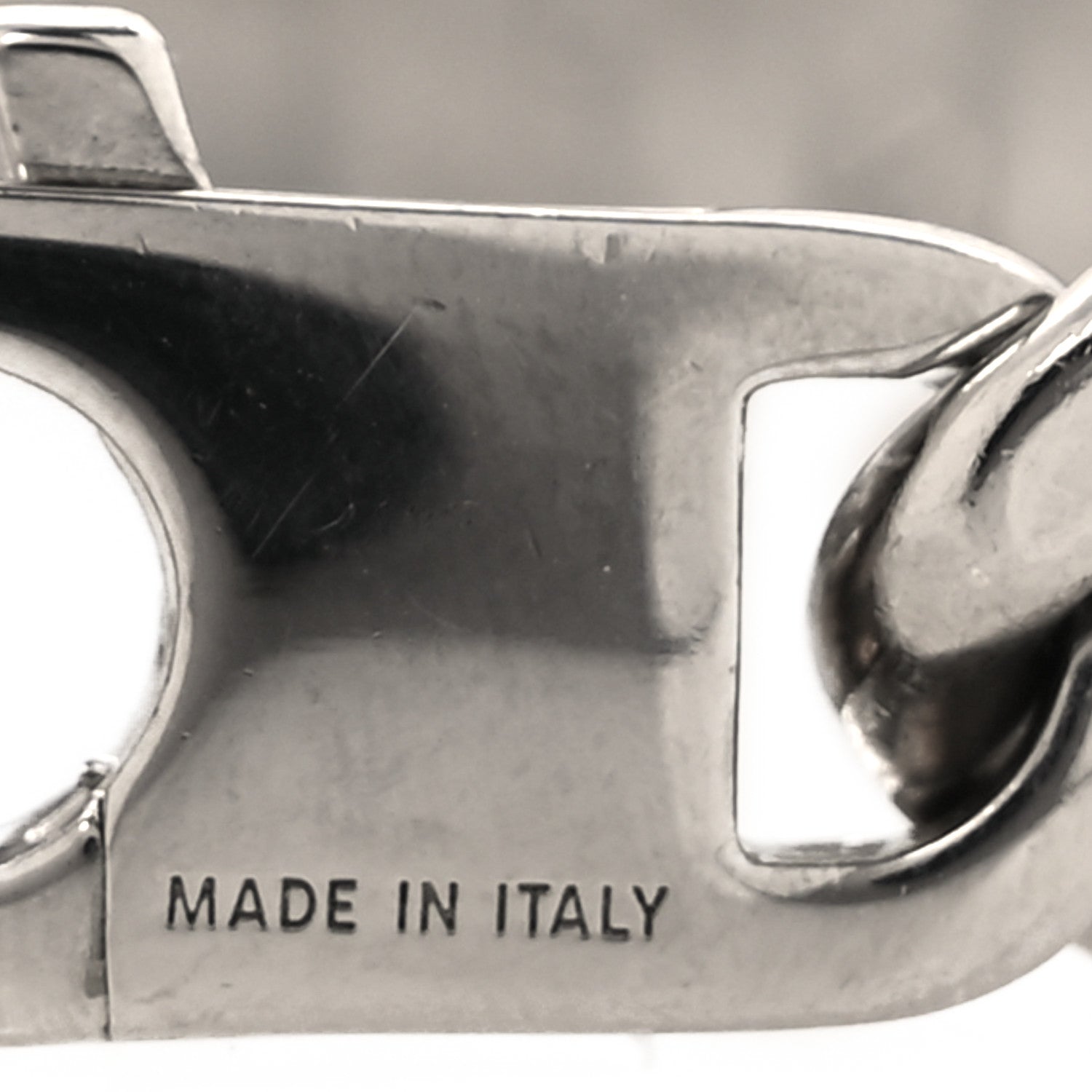 Fendi Metal FF Curb Link Bracelet Silver 4 of 6