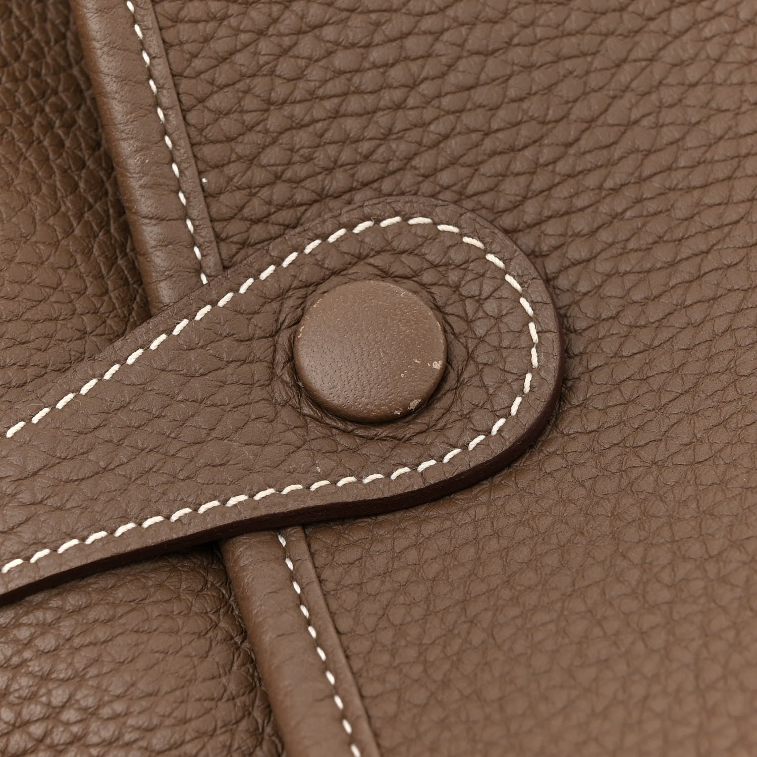 Hermes Taurillon Clemence Evelyne III PM Etoupe 11 of 13