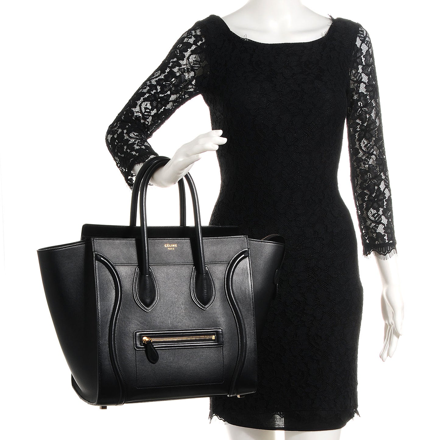 Smooth Calfskin Mini Luggage Black
