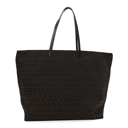 Fendi Zucchino Shopping Tote Tobacco 1 of 9