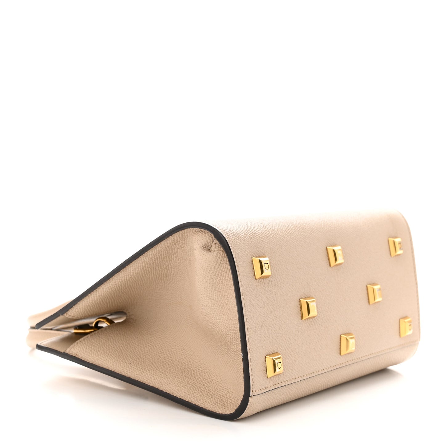 Calfskin Small The Studio Box Bag Daino