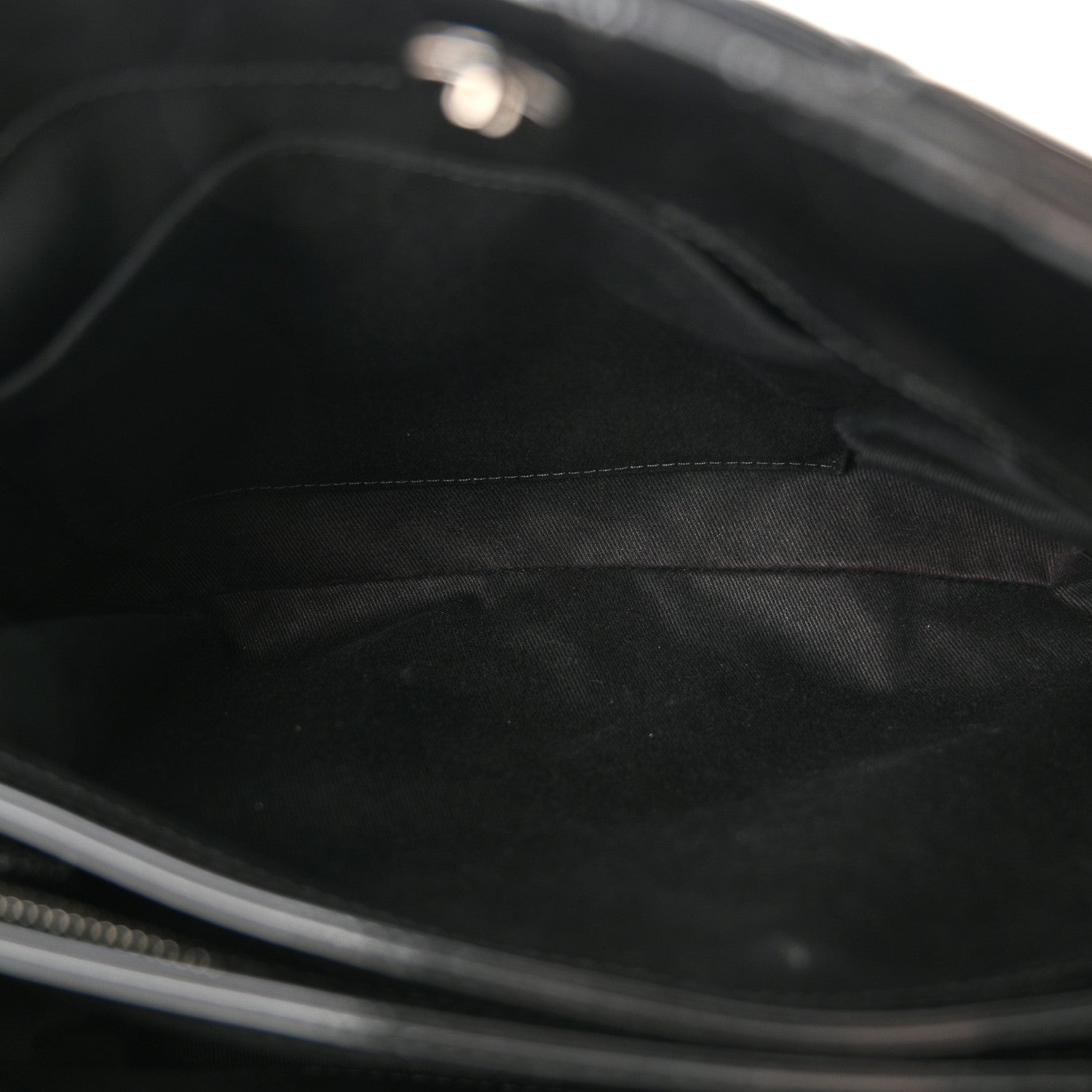 Chanel Patent Quilted Large Just Mademoiselle Bowling Bag Black 5 of 15