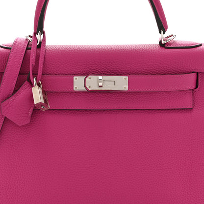 Hermes Togo Kelly Retourne 28 Rose Pourpre 8 of 10