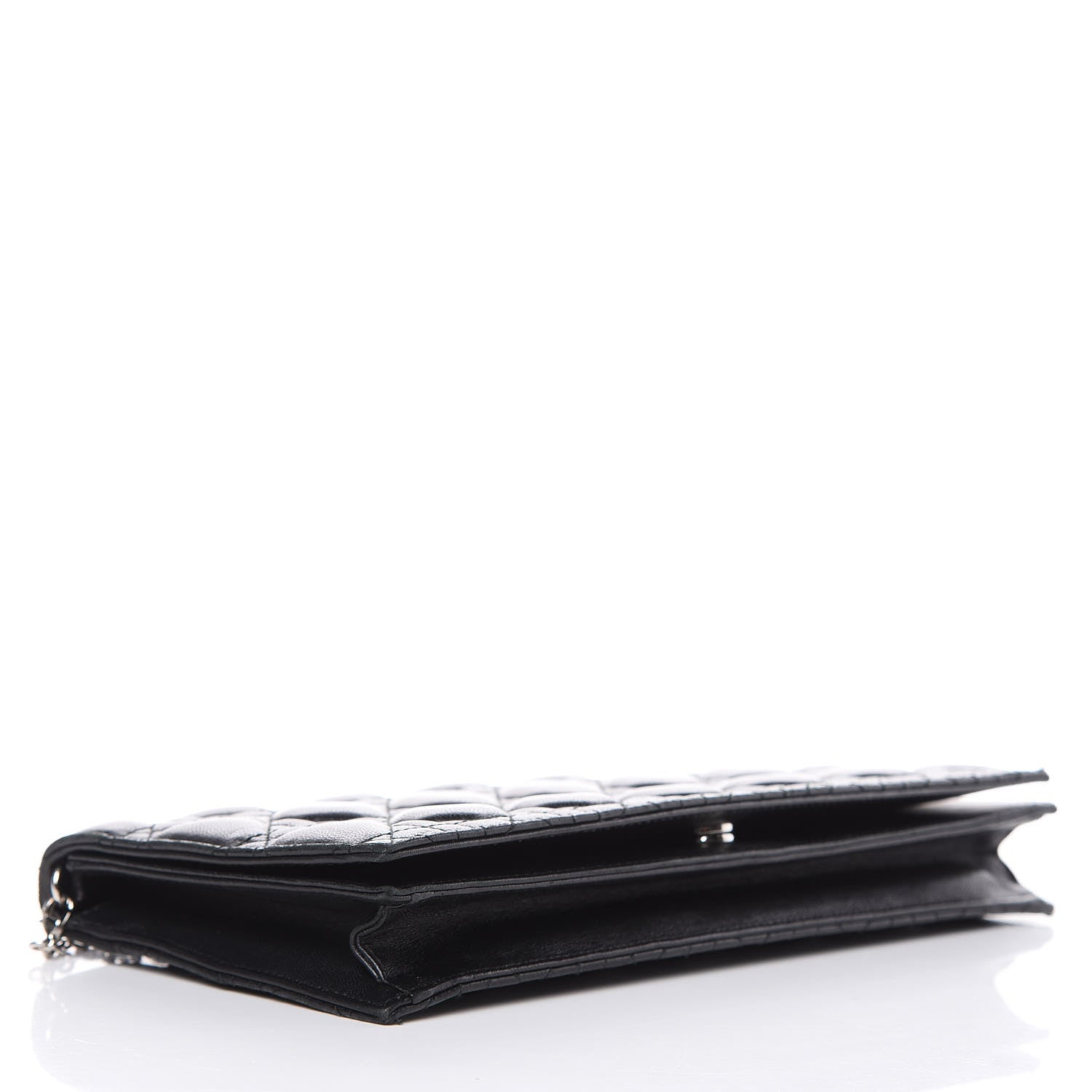 Christian Dior Lambskin Cannage Lady Dior Convertible Clutch Black 4 of 11