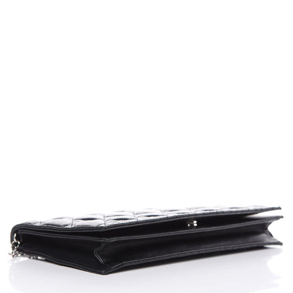 Christian Dior Lambskin Cannage Lady Dior Convertible Clutch Black 4 of 11