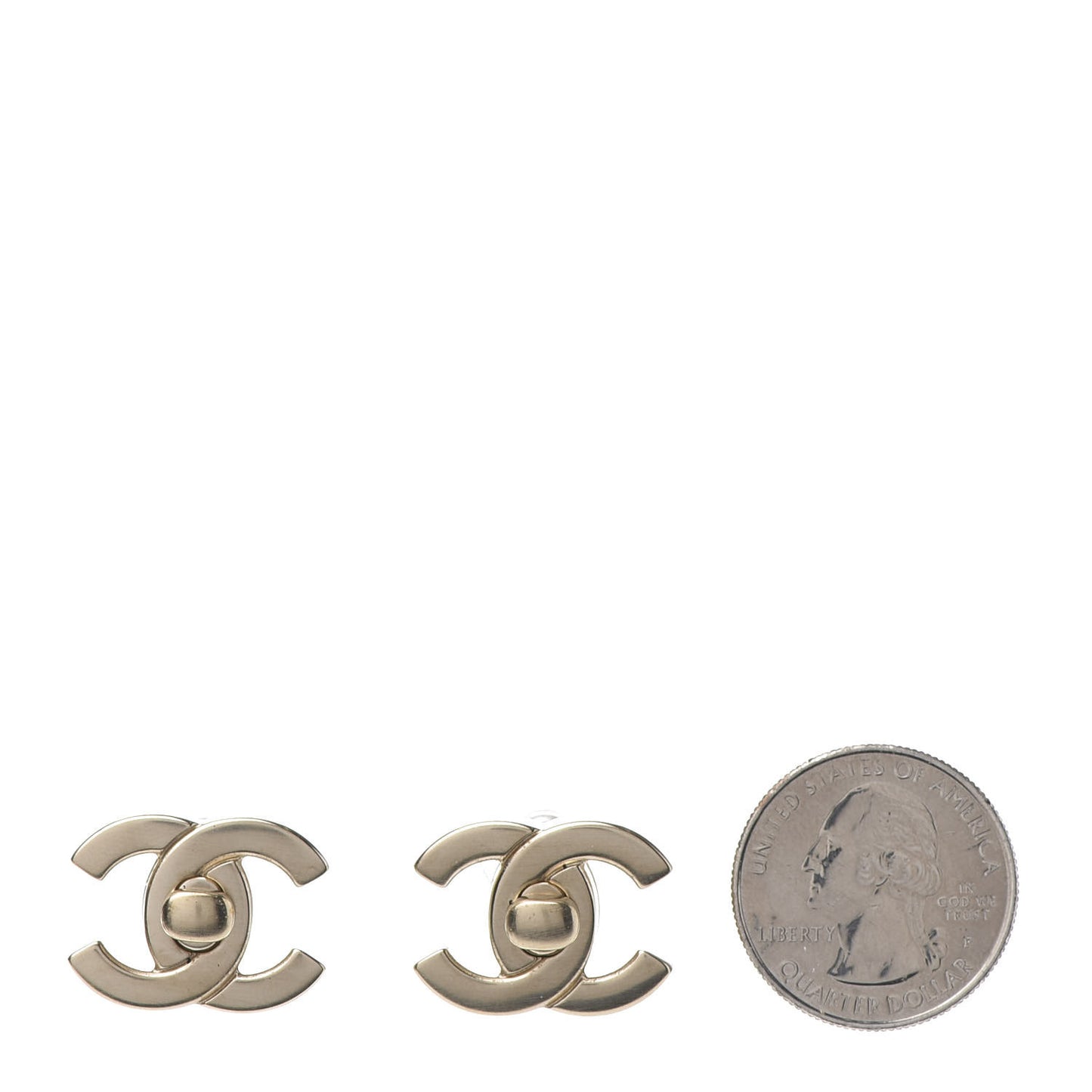 CC Earrings Gold Rainbow