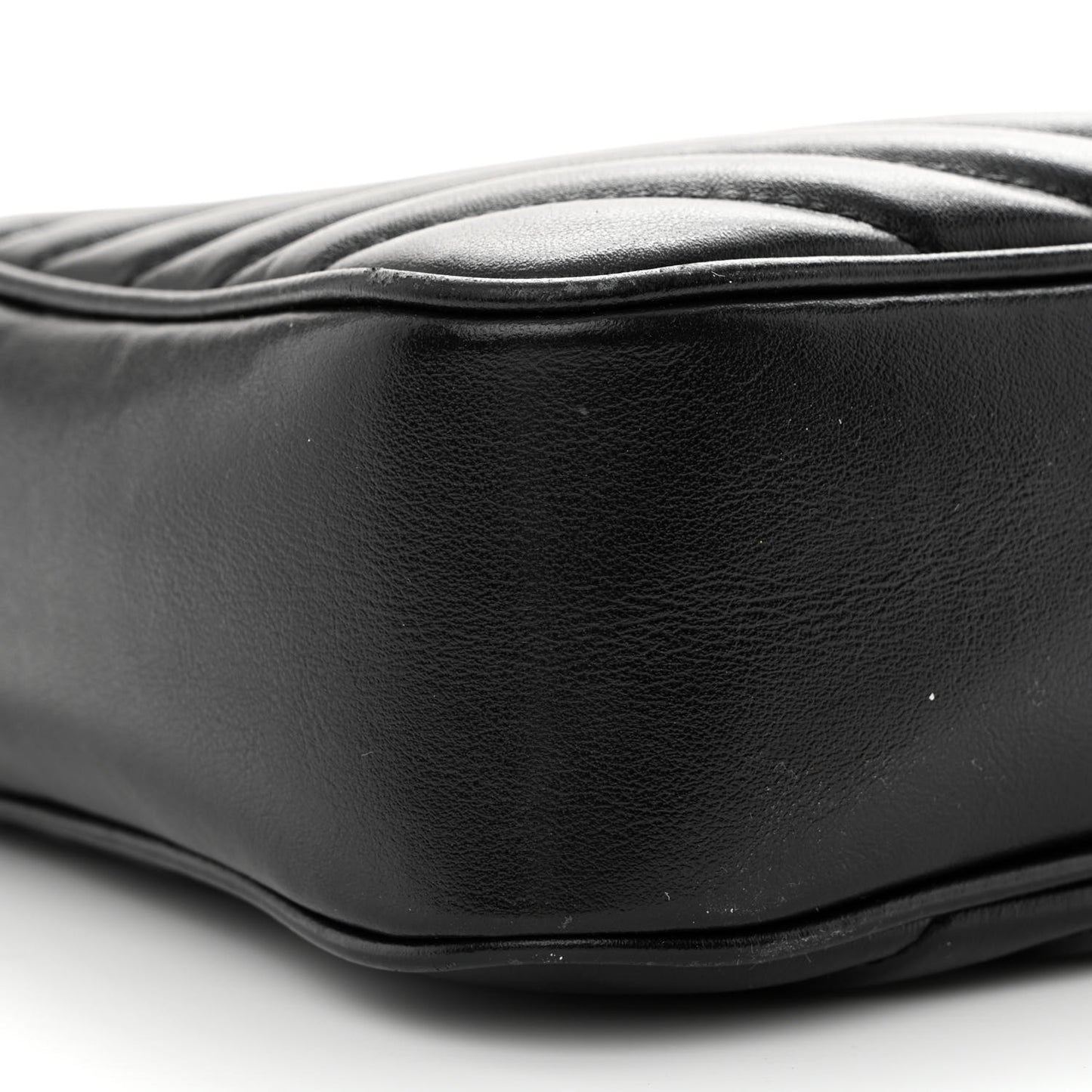Calfskin Matelasse Monogram Lou Camera Bag Black
