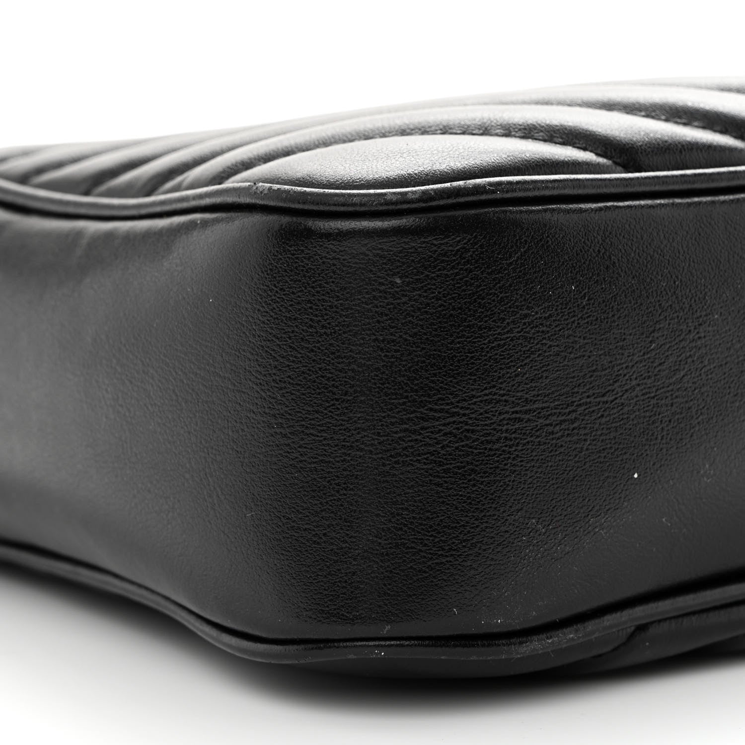 Saint Laurent Calfskin Matelasse Monogram Lou Camera Bag Black 9 of 12