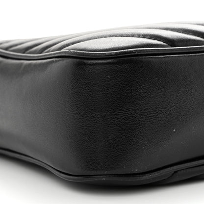 Saint Laurent Calfskin Matelasse Monogram Lou Camera Bag Black 9 of 12