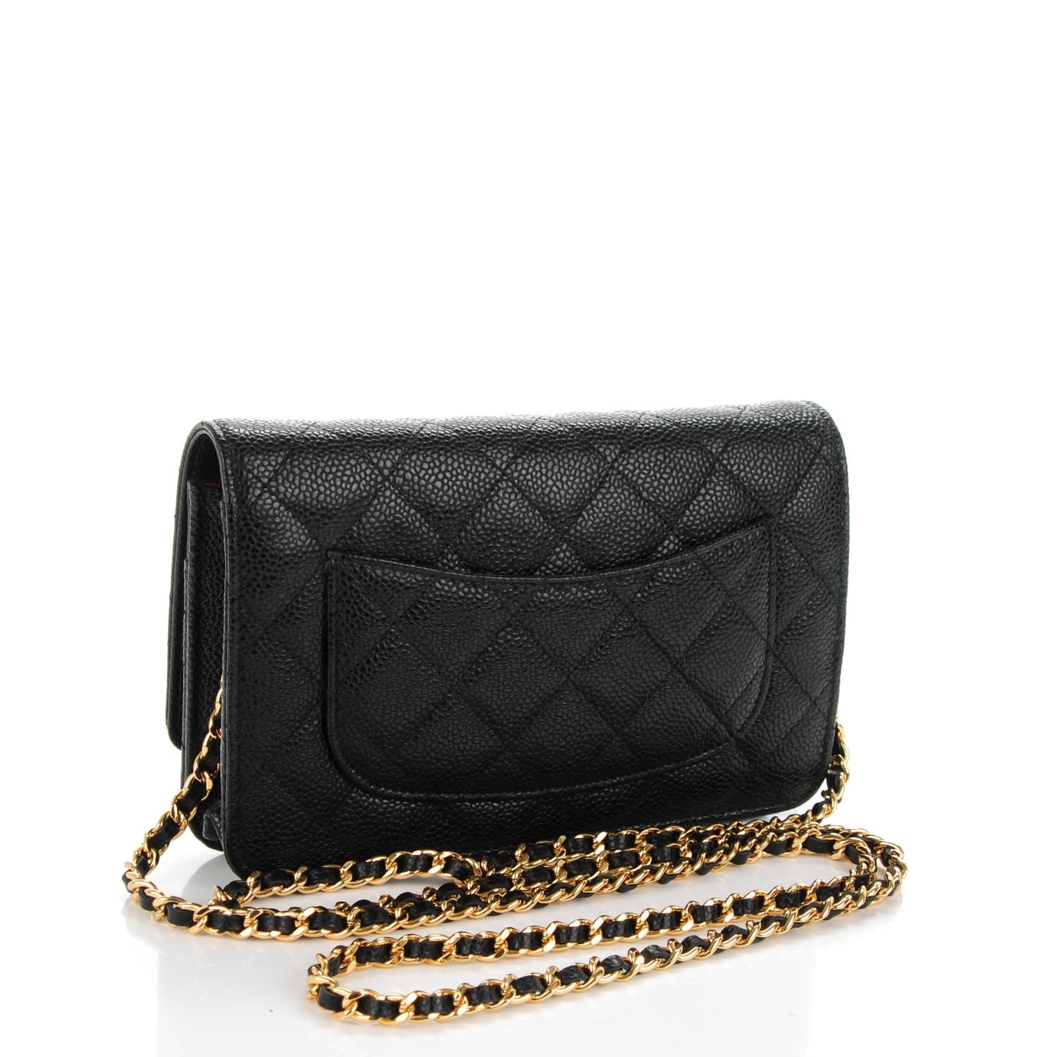 Chanel Caviar Quilted Wallet On Chain WOC Black 3 of 8