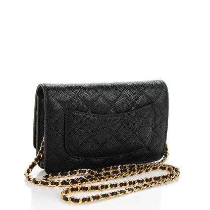Chanel Caviar Quilted Wallet On Chain WOC Black 3 of 8