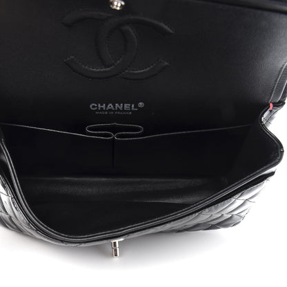 Chanel Patent Calfskin Quilted Bi-Color Medium Double Flap Pink Black 5 of 12