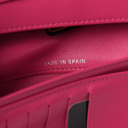 Chanel Lambskin Quilted Yen Wallet Fuchsia 6 of 8